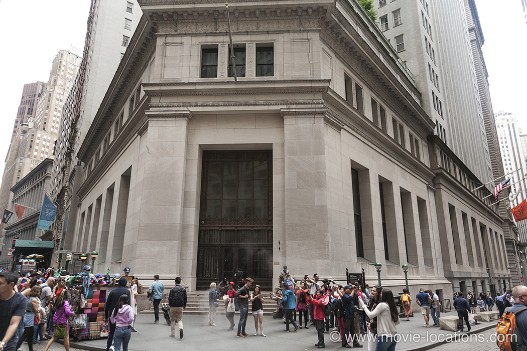 The Dark Knight Rises film location: JP Morgan Building, Wall Street, New York