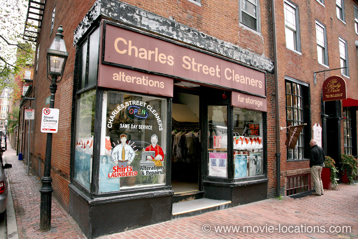 The Departed film location: Charles Street Cleaners, Charles Street, Beacon Hill, Boston