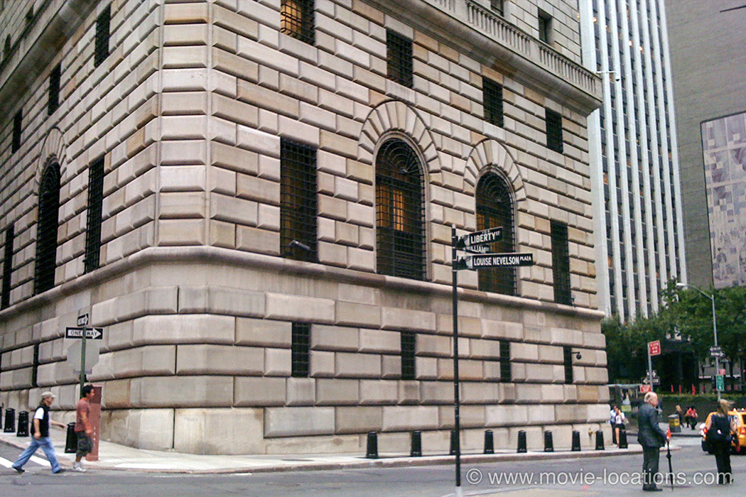 Die Hard With A Vengeance film location: Federal Reserve Bank, Liberty Street, New York
