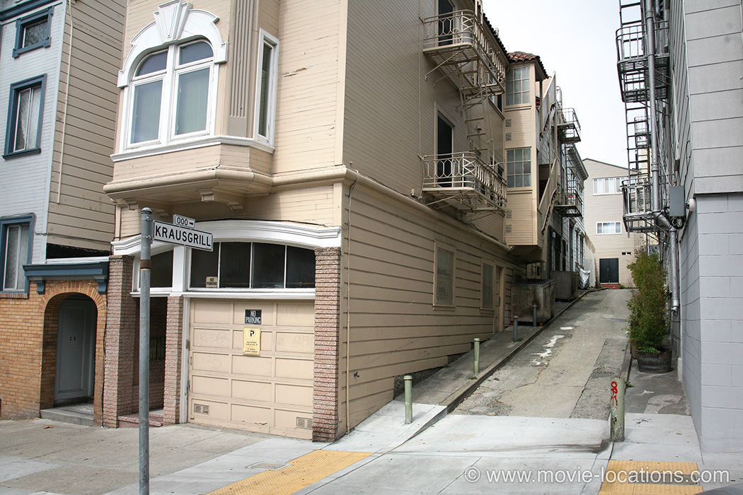 Dirty Harry film location: Krausgrill Place, North Beach, San Francisco