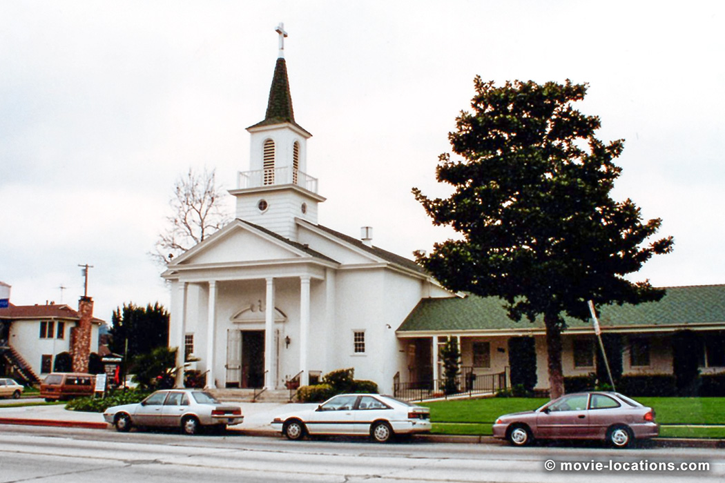 Ed Wood film location: Toluca Lake First United Methodist Church, Cahuenga Boulevard, Burbank