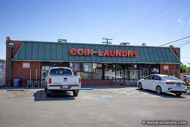 Everything Everywhere All At Once film location: Majers Coin Laundry, Meyer Street, San Fernando, California