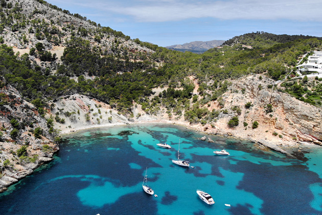 Evil Under The Sun film location: Cala Blanca, Camp de Mar, Andratx, Mallorca