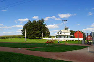 Field of Dreams location: the magical baseball diamond: Lansing Farm, Dyersville, Iowa