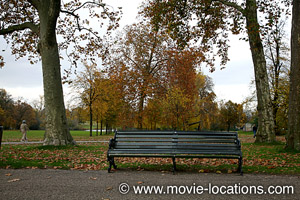 Finding Neverland film location: Lancaster Walk, Kensington Gardens