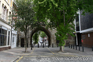 A Fish Called Wanda film location: St John's Gate, Clerkenwell, London EC1