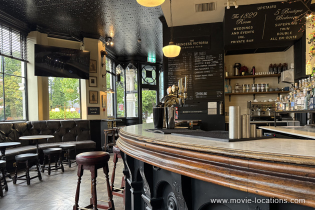 The Gentlemen film location: Princess Victoria pub, Shepherds Bush, London