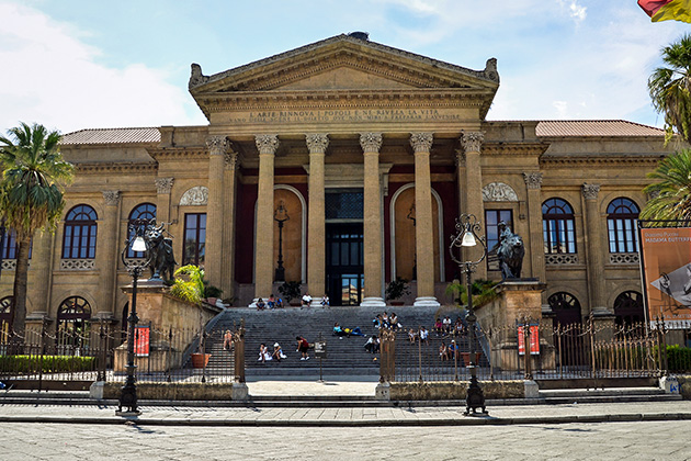 The Godfather Part III filming location: Teatro Massimo, Palermo