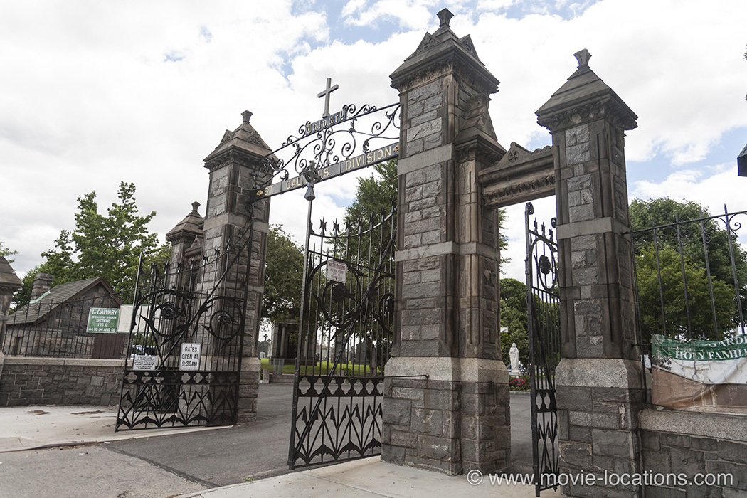 The Godfather film location: Calvary Cemetery, Greenpoint Avenue, Queens