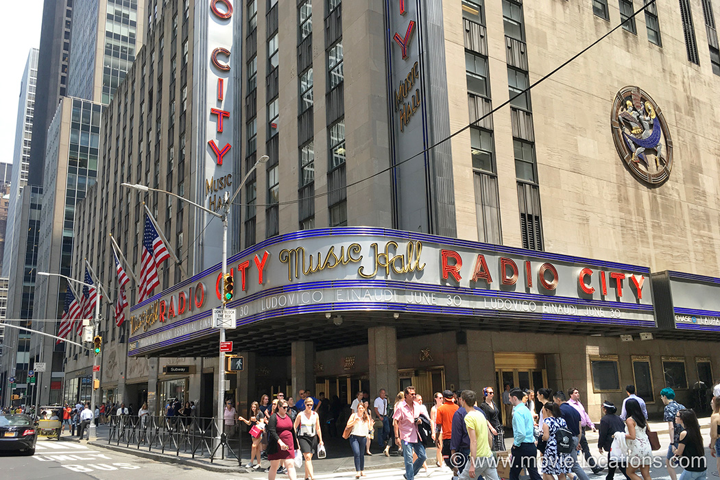 The Godfather film location: Radio City Music Hall, Sixth Avenue, New York