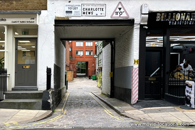 A Hard Day's Night location: Charlotte Mews, Fitzrovia, London W1