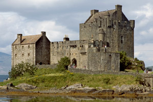 Elizabeth the Golden Age location: Eilean Donan Castle, west coast of Scotland