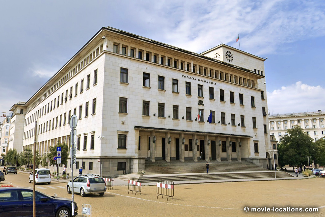 The Hitmman's Bodyguard filming location: Bulgarian National Bank, Sofia