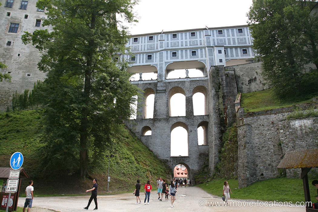 Hostel film location: Plastovy most Viaduct, Cesky Krumlov, Czech Republic