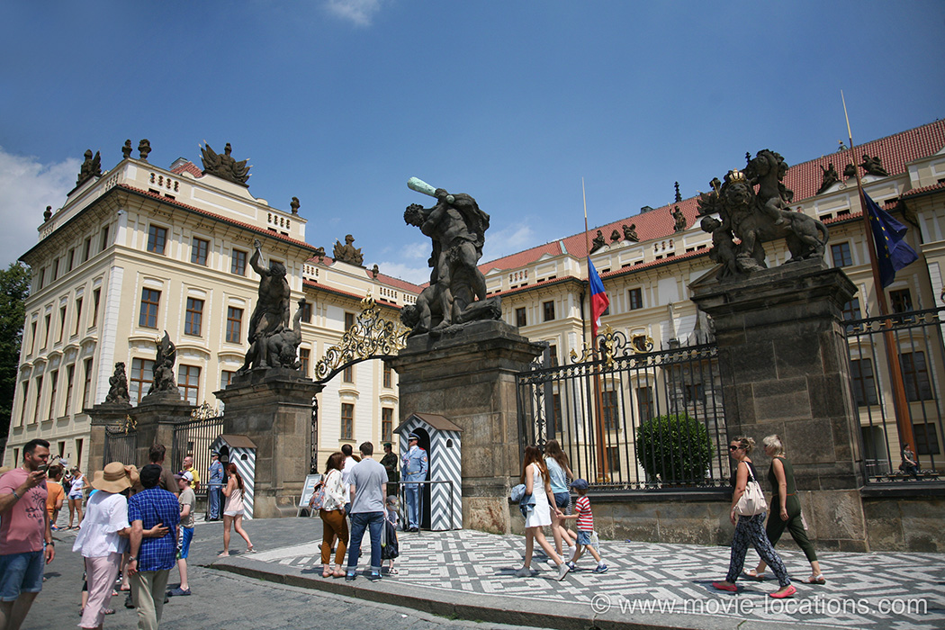 The Illusionist film location: Prague Castle, Hradčanské náměstí, Prague