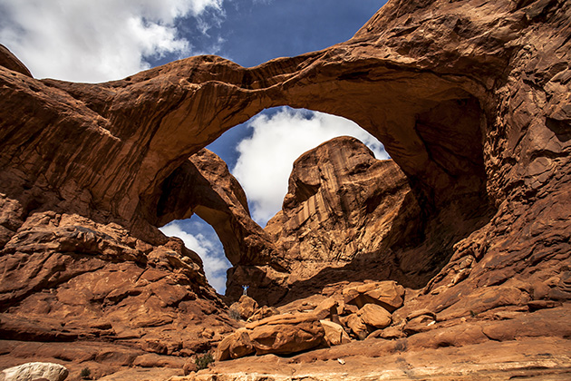 Indiana Jones and the Last Crusade filming location: Double Arch, Arches National Park, Moab, Utah