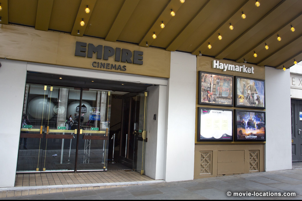 Last Night In Soho filming location: Empire Haymarket Cinema, Haymarket, London SW1