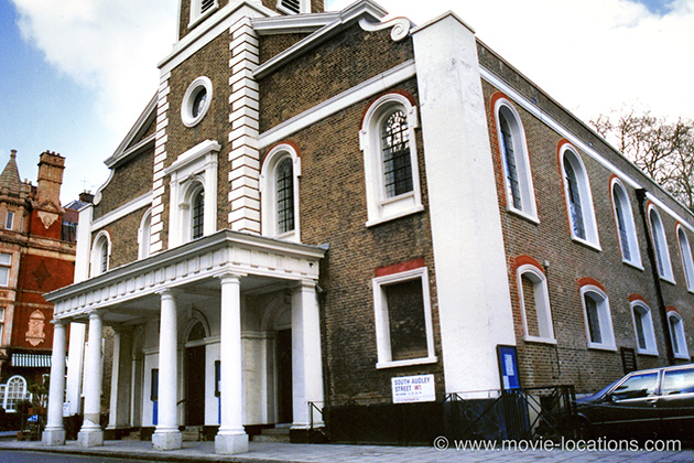 Love Actually film location: Grosvenor Chapel, South Audley Street, Mayfair, London