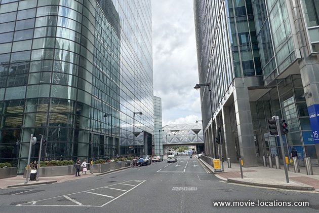 Masters Of The Universe film location: Upper Bank Street, Canary Wharf, London E14