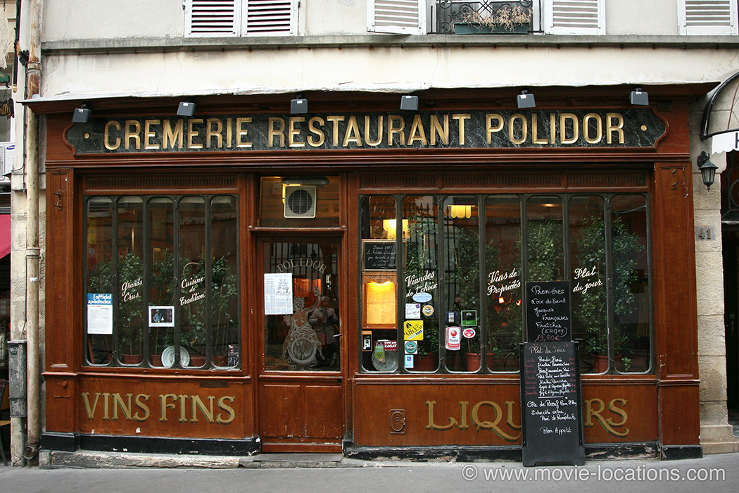 Midnight In Paris location: Restaurant Polidor, rue Monsieur le Prince, Paris