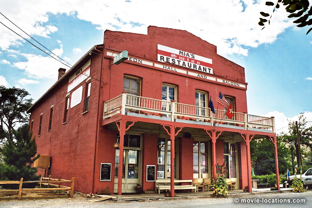 The Misfits film location: Mia's Restaurant, Odeon Hall Building, Pike Street, Dayton, Nevada
