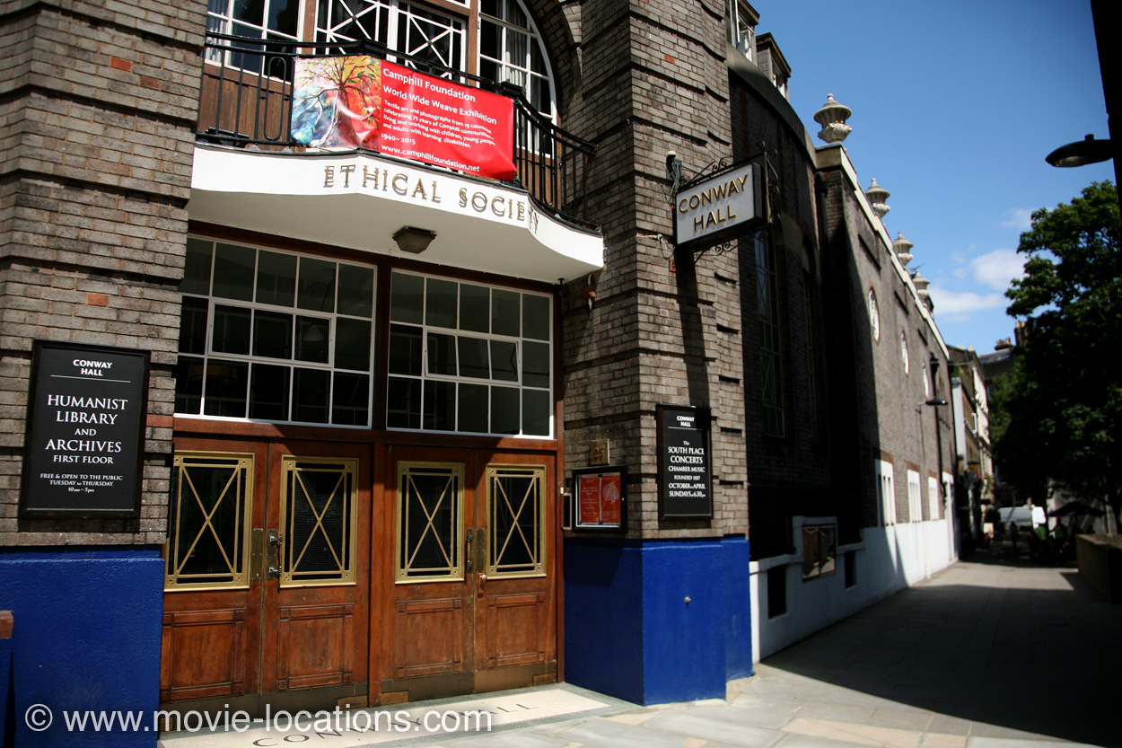 Mr Holmes filming location: Conway Hall, Red Lion Square, London WC1