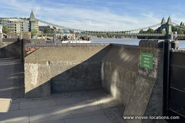 No Time To Die film location: Lower Mall, Hammersmith, London W6