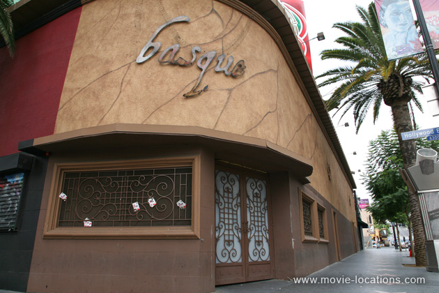 Ocean's Eleven film location: Basque, 1707 North Vine Street, Hollywood, Los Angeles