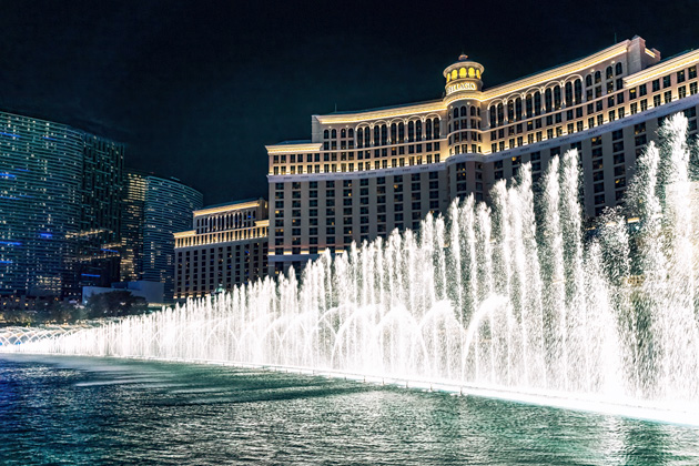 Ocean's Eleven film location: the Bellagio, South Las Vegas Boulevard, Las Vegas