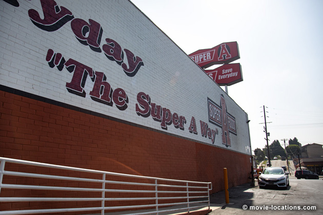 Once Upon A Time In Hollywood filming location: Super A Foods, Division Street, Cypress Park