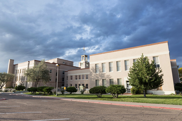 Oppenheimer film location: Bataan Memorial Building, Santa Fe, New Mexico