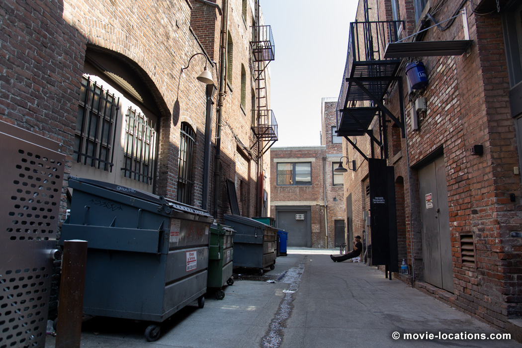 Pulp Fiction film location: Kendall Alley, Pasadena, Los Angeles