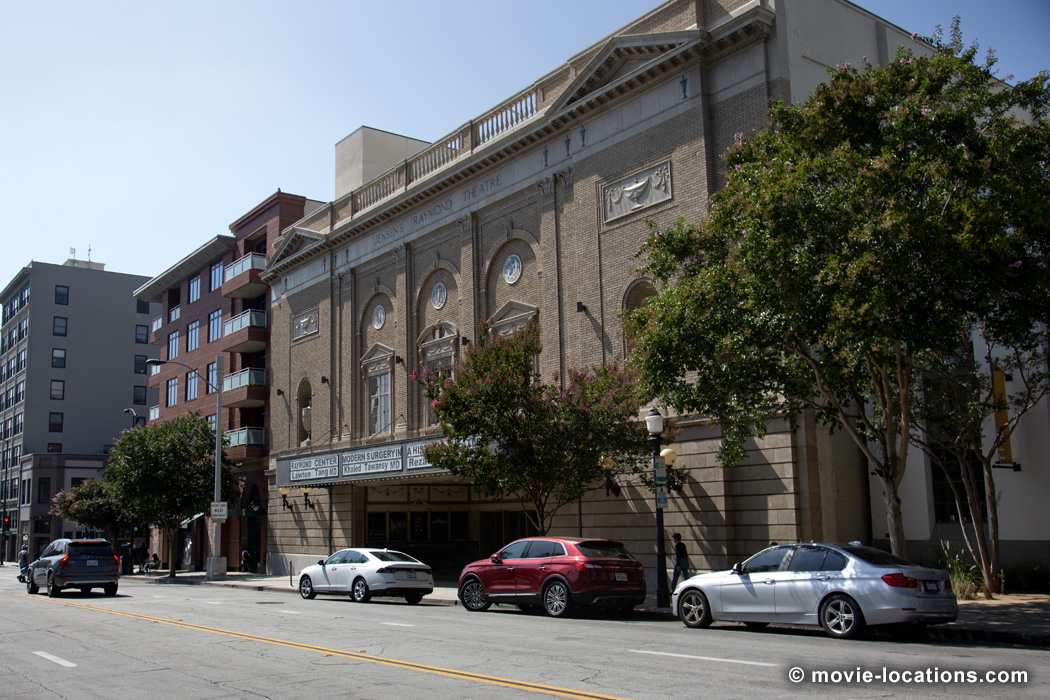 Pulp Fiction film location: Raymond Theatre, North Raymond Avenue, Pasadena, Los Angeles