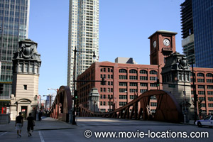 Road To Perdition film location: LaSalle Street Bridge, Chicago, Illinois