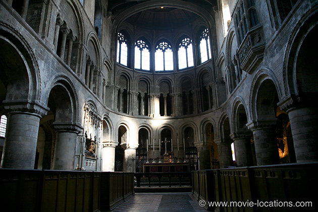 The End Of The Affair film location: Priory Church of St Bartholomew the Great, Smithfield, London