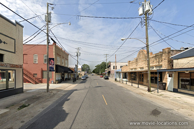 Sinners film location: Railroad Avenue, Donaldsonville, Louisiana