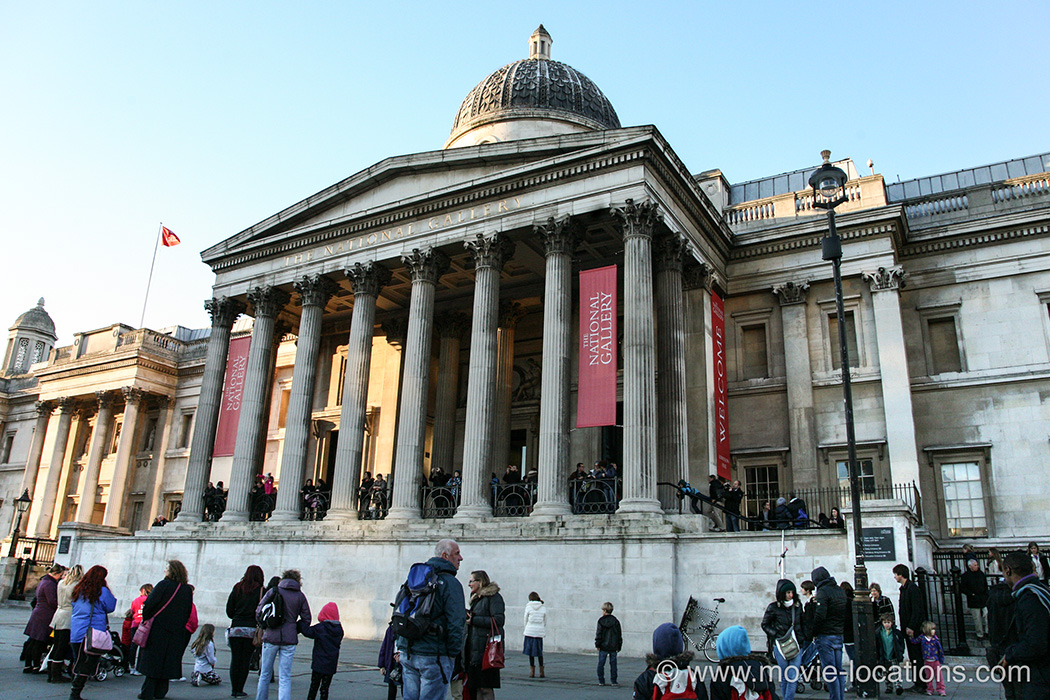 Skyfall film location: National Gallery, Trafalgar Square, London