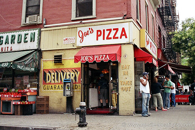 Spider-Man 2 film location: Joe's Pizza, 233 Bleecker Street, Greenwich Village, New York