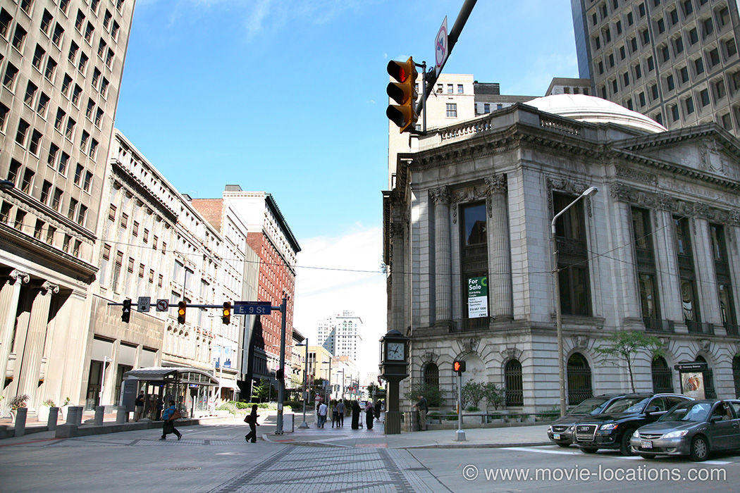Spider-Man 3 filming location: Euclid Avenue at East 9th Street, downtown Cleveland