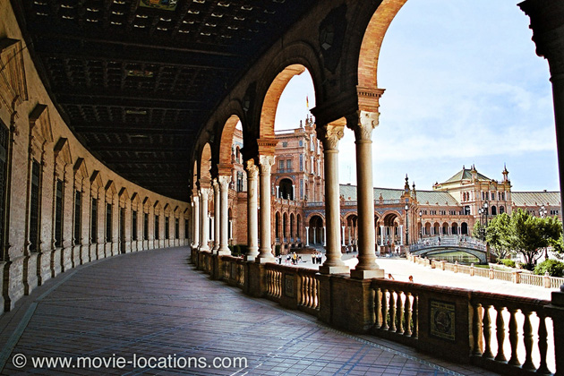 Star Wars Episode II: Attack of the Clones film location: Plaza de Espana, Seville, Spain