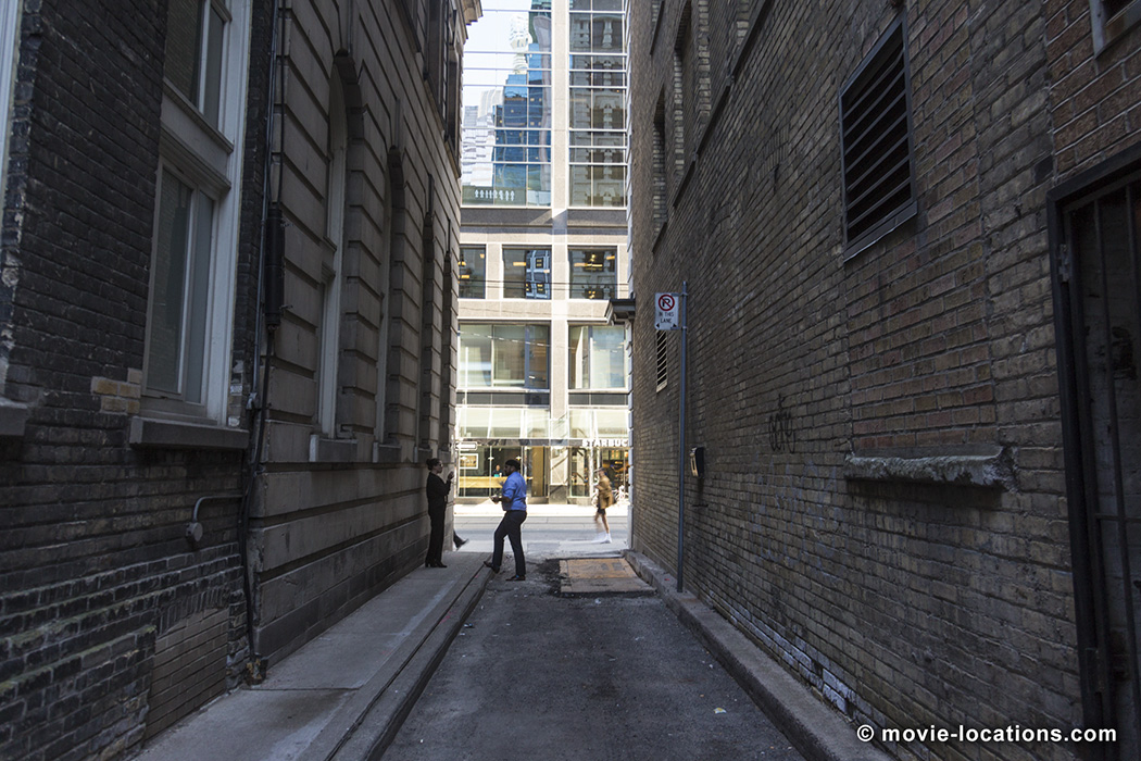 Suicide Squad filming location: Ching Lane, Adelaide Street, Toronto