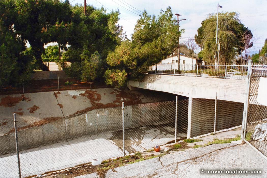 Terminator 2: Judgment Day film location: Bull Creek, North Hills, San Fernando Valley