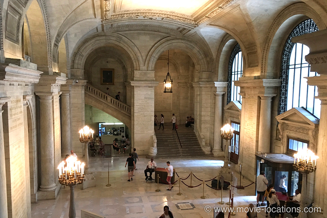 The Thomas Crown Affair filming location: New York Public Library, Fifth Avenue, New York