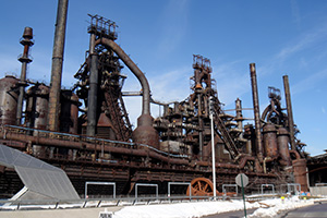Transformers Revenge Of The Fallen film location: SteelStacks, the former Bethlehem Steel Plant, Bethlehem, Pennsylvania