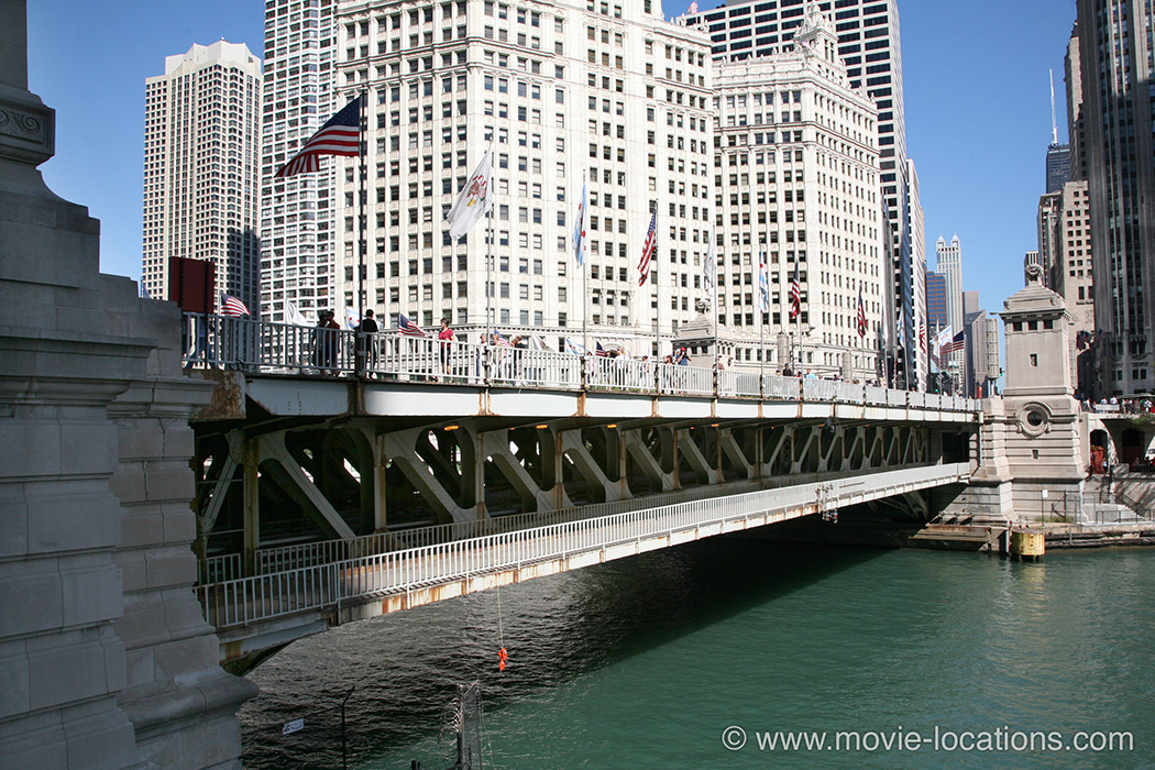 The Untouchables location: Michigan Avenue Bridge, Chicago