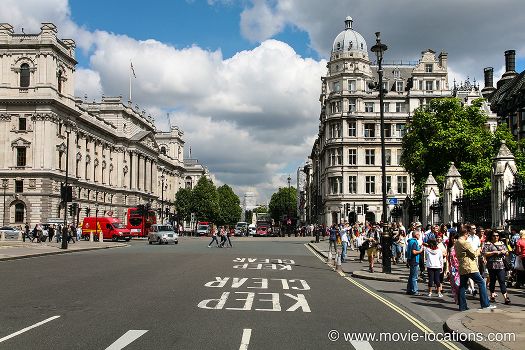 V For Vendetta filming location: Parliament Square, Whitehall, London SW1