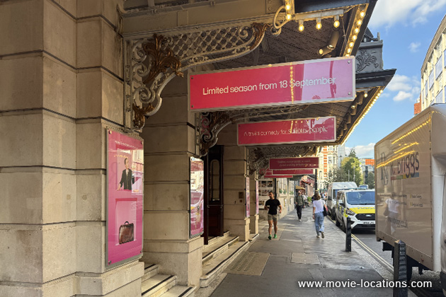Victim film location: Noel Coward Theatre, St Martin's Lane, London WC2