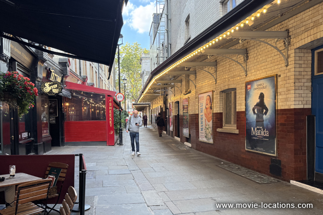 Victim film location: St Martin's Court, London WC2