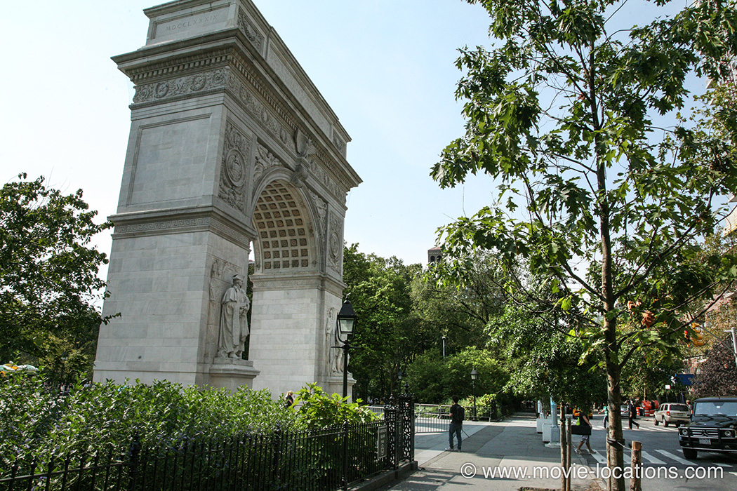 When Harry Met Sally location: Washington Square Park Arch, Greenwich Village, New York